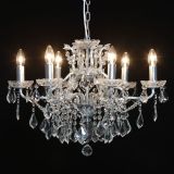 Arabella Shallow French Silver 6 Arm Chandelier